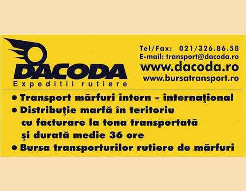 Dacoda - transport international, intracomunitar de marfa